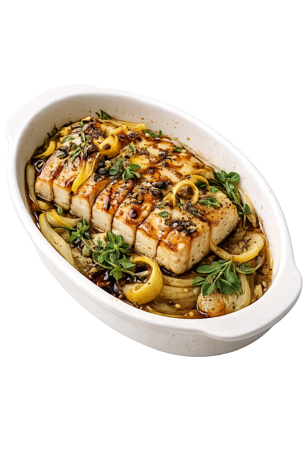 Baked Halloumi with Fennel and Carob Syrup